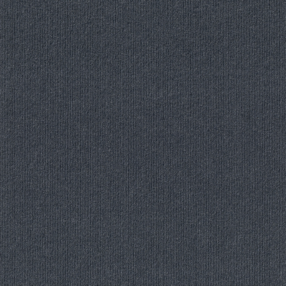 Infinity Ridgeline Ribbed Peel & Stick Carpet Tile Denim 24" x 24" Premium (60 sq ft/ctn)