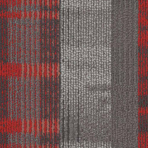 Shaw Quad Carpet Tile Crimson Rope 24" x 24" Premium