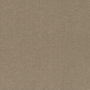 Infinity Ridgeline Ribbed Peel & Stick Carpet Tile Taupe 24" x 24" Premium (60 sq ft/ctn) 