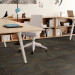 Shaw Kinetic Carpet Tile Black To Business 24" x 24" Premium - Small Office Scene