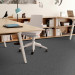 Shaw Gradient Carpet Tile Blue Haze 24" x 24" Premium - Small Office Scene
