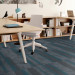 Shaw Tinge Carpet Tile Ferric Metal 9" x 36" Premium - Small Office Scene