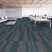 Shaw Tinge Carpet Tile Ferric Metal 9" x 36" Premium - Office Scene