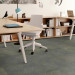 Shaw Kinetic Carpet Tile Fused Glass 24" x 24" Premium - Small Office Scene