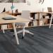 Shaw Tinge Carpet Tile Industrial Concrete 9" x 36" Premium - Small Office Scene