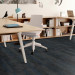 Shaw Tinge Carpet Tile Oxidized Iron 9" x 36" Premium - Small Office Scene