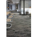 Mohawk Group Infinite Impact Carpet Tile Wrought Iron 12" x 36"-Room Scene