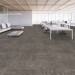 Shaw Array Carpet Tile Mirror Grey 24" x 24" Premium - Room Scene