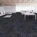 Shaw Array Carpet Tile Shimmery Blue 24" x 24" Premium - Room Scene