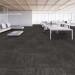Shaw Array Carpet Tile Steel Gray 24" x 24" Premium - Room Scene
