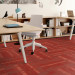 Shaw Commons Carpet Tile Crimson 24" x 24" Premium - Small Office Scene