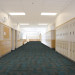 Shaw Engage Carpet Tile Clarity Transform Teal 24" x 24" Premium - Room Scene