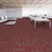 Shaw Memory Carpet Tile Fire 24" x 24" Premium - Room Scene