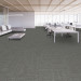 Shaw Memory Carpet Tile Greige 24" x 24" Premium - Room Scene