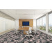 Shaw Presence Carpet Tile Graphite Quartz Office Scene