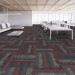 Shaw Quad Carpet Tile Pigment Beam 24" x 24" Premium - Office Scene