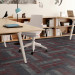  Shaw Quad Carpet Tile Pigment Beam 24" x 24" Premium - Small Office Scene