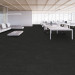 Shaw Surround Carpet Tile Raven 9" x 36" Premium - Room Scene