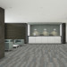 Shaw Tinge Carpet Tile Tarnished Alum 9" x 36" Premium - Lobby Scene