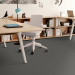 Shaw Gradient Carpet Tile Taupe 24" x 24" Premium - Small Office Scene