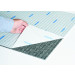 Infinity Cutting Edge High Low Rib Peel & Stick Carpet Tile Sky Grey 24" x 24" Premium (60 sq ft/ctn)
