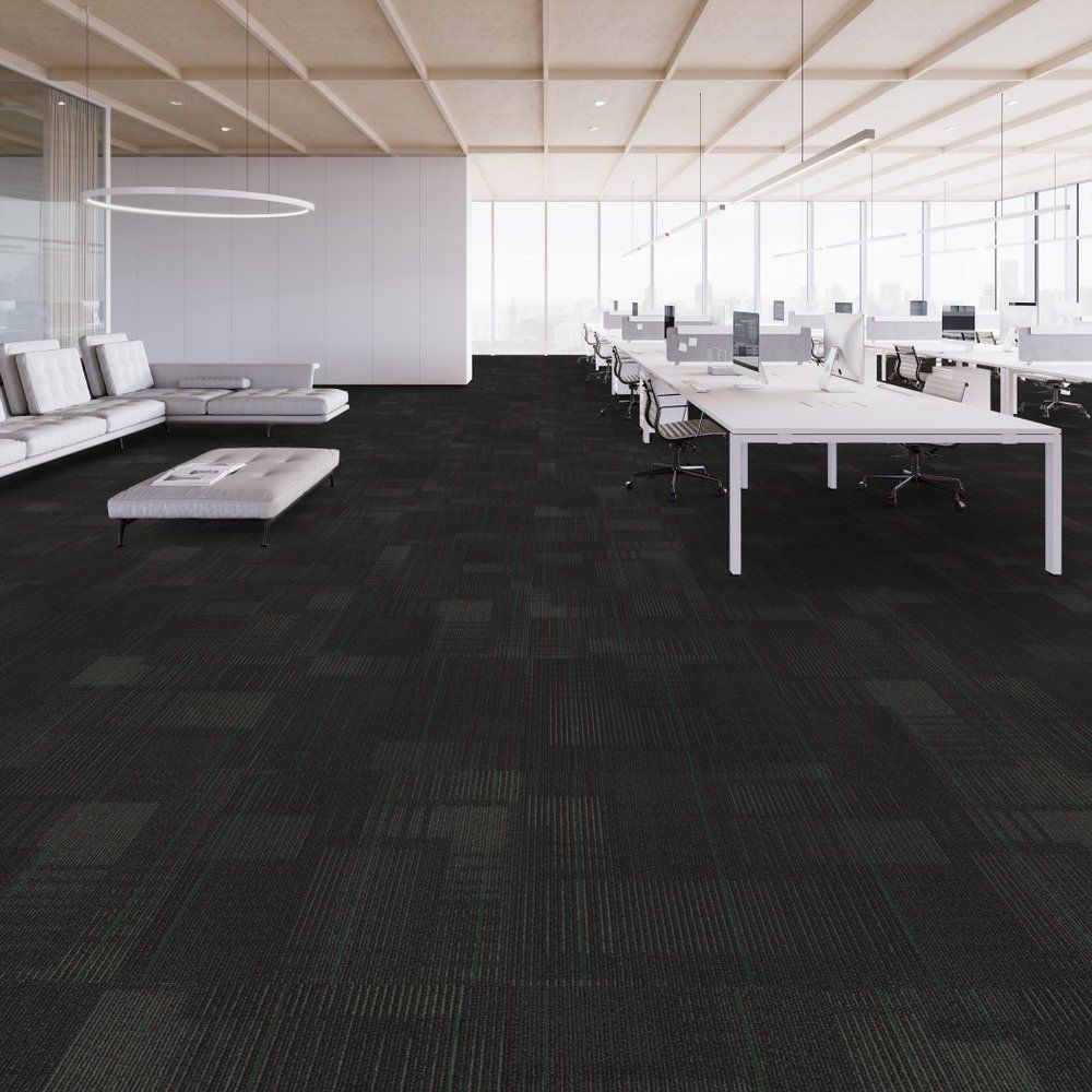 Shaw Diffuse Carpet Tile Cool Green 24
